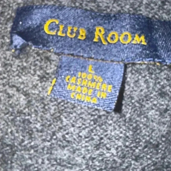 Club Room Sweater Vest Grey XL 100% Cashmere Casual Preppy Modern - Picture 3 of 3